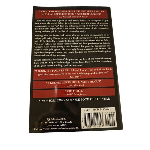 A golfers life by Arnold Palmer with James Dodson Ballantine books isbn 03454148 - Picture 3 of 5